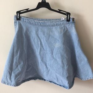 Denim Circle Skirt